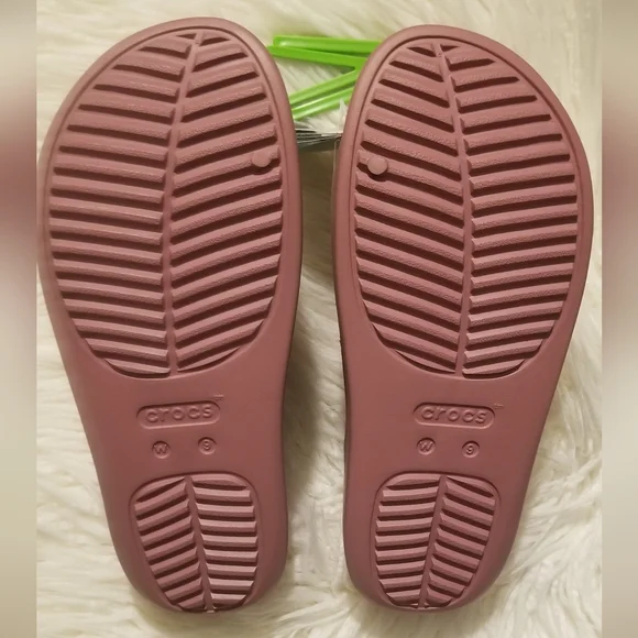 Crocs Pink Slide on Sandals - Picture 3 of 5